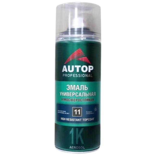 Autop AUTOP No. 11 - 醇酸瓷釉 - 黑色光泽 - 气雾剂，650 毫升 ATP-A07832 图片 – 卡拉科尔 | carpaint.kz