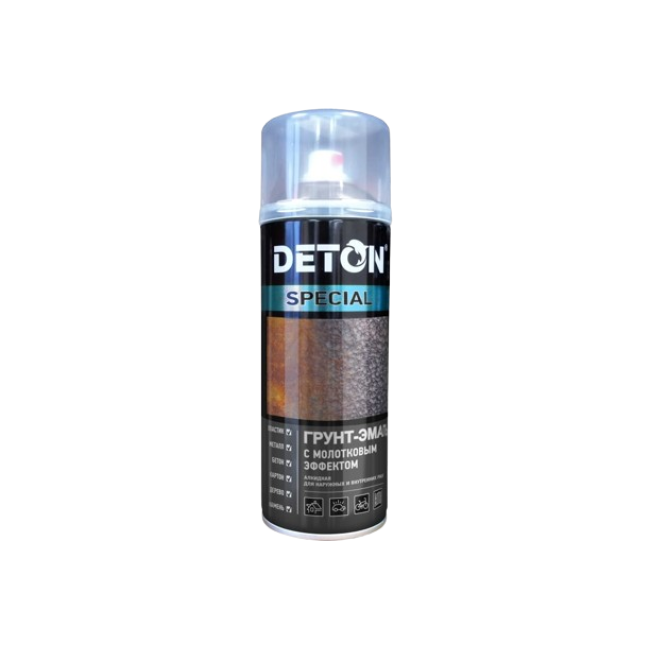DETON SPECIAL - Грунт-эмаль молотковая - Шоколадно-коричневая - Аэрозоль, 520 мл DTN-A70888 – купить в Каракол | Deton | carpaint.kz