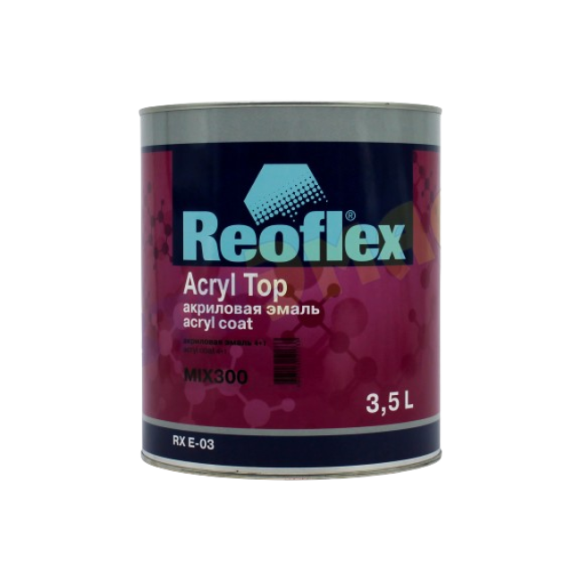 Reoflex 300 MIX 丙烯酸搪瓷 4+1，氧化红，3.5l RX E-03-300-3500 图片 – 卡拉科尔 | carpaint.kz