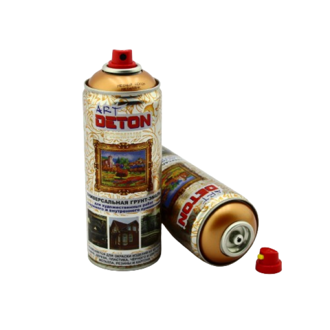 DETON ART - Эмаль металлик - Медный Декор - Аэрозоль, 520 мл DTN-A70279 – купить в Каракол | Deton | carpaint.kz