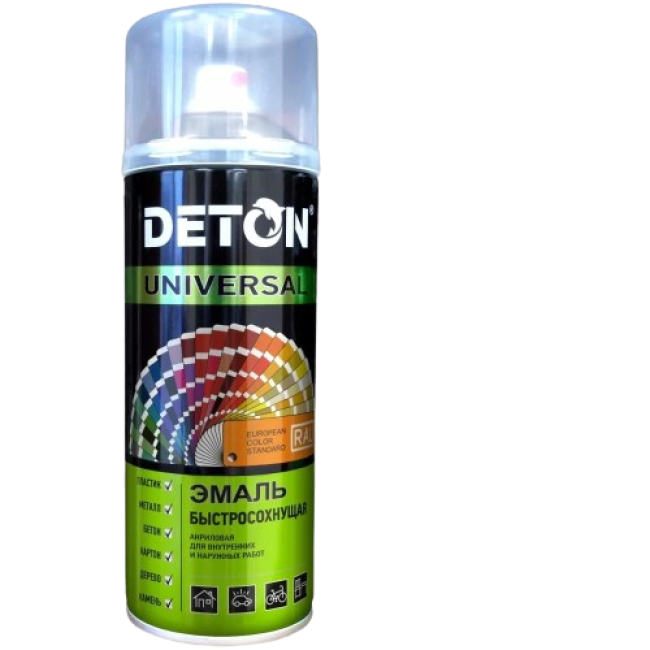 Deton RAL 3020 DETON UNIVERSAL - 醇酸瓷釉 - 运输红色，耐候，气雾剂，520 毫升 DTN-A07365 图片 – 卡拉科尔 | carpaint.kz