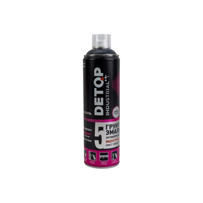 Detop RAL 7024 DETOP No. 5 - 防腐工业底漆磁漆 - 石墨灰 - 气雾剂 DTI-A07735 图片 – 卡拉科尔 | carpaint.kz